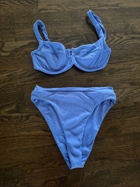 Everything But Water Women’s Ribbed Underwire Bikini Set